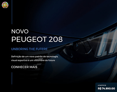 Reprodução de layout UI de "Landing page Peugeot"