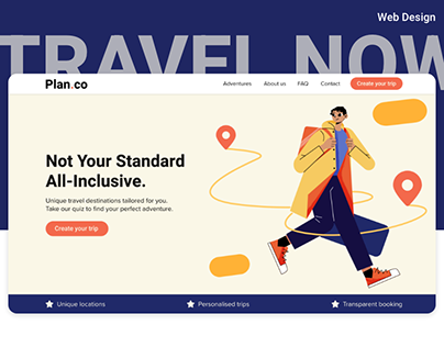 Travel Agency Website Design | UI/UX