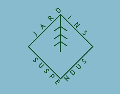 symbole graphique et dépliant Jardins Suspendus