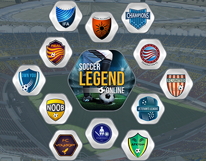 Soccer logos for the game Soccer Legends Online