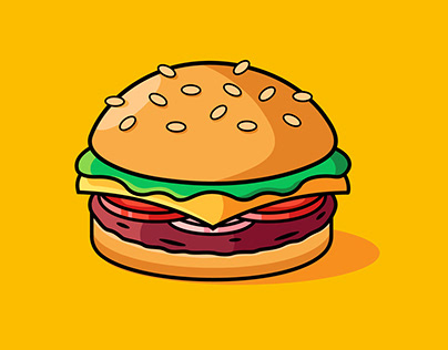 Burger Illustration | Food Illustration