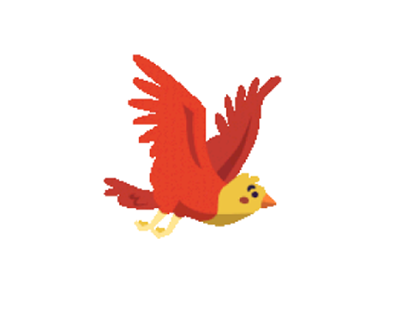 Bird flying animation