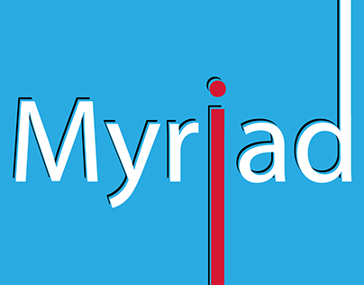 Myriad Typeface Poster