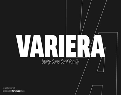 Variera Free Font Geometric Sans Serif Family