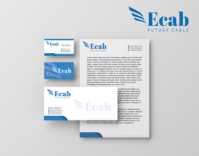 Ecab Future Cable Full Stationery & Brand Identity