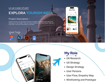 Explora India Tourism Travel App UX Case Study
