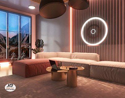 Soft modern living room