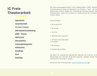 UX & UI Relaunch Website Austrian Actors voefs.at