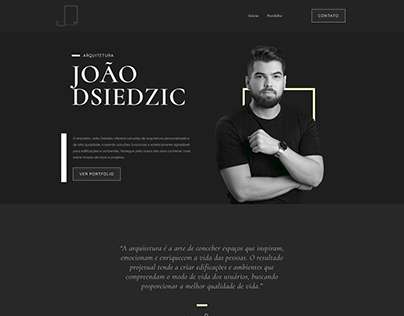Site One Page - João Dsiedzic Arquitetura