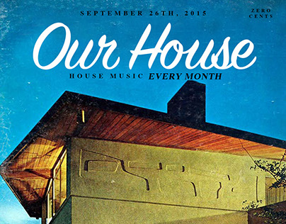 Our House - retro rework event graphic
