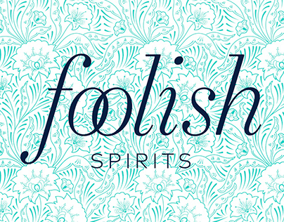 Foolish Spirits branding and label design