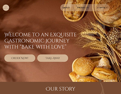 Bake with Love- Bakery Landing Page
