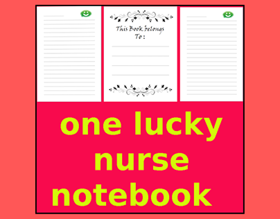 one lucky nurse notebook