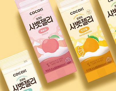 Cocori Sorbet Jelly package design