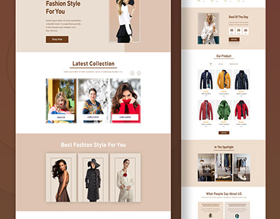 E-Commerce Fashion Website Design