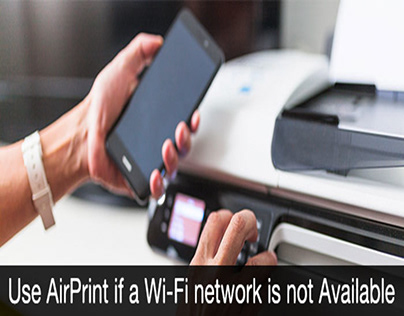 How to use AirPrint without connecting to a network?