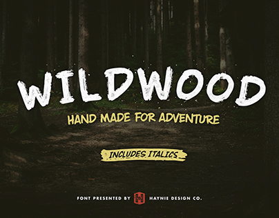 Wildwood Dry Brush Typeface