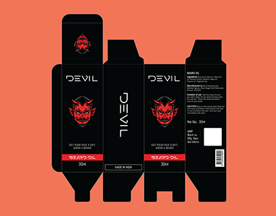 Devil Beard Oil (Package Design )