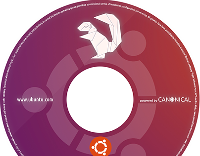 Printable cover DVD of Ubuntu 16.04 system Xenial Xerus