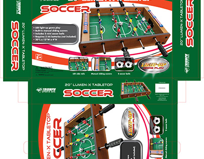 20in LED soccer Table Box Packaging