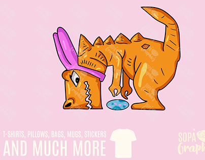 T-Rex Easter Egg Shirt and Mug Bundle