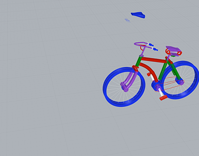 Bicicleta diseñado 3d