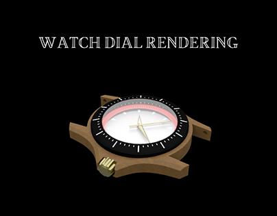 Rendering of watch dial using SolidWorks visualize