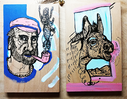 DRAWING ON WOOD