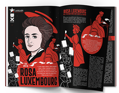 Editorial Illustration | Rosa Luxembourg