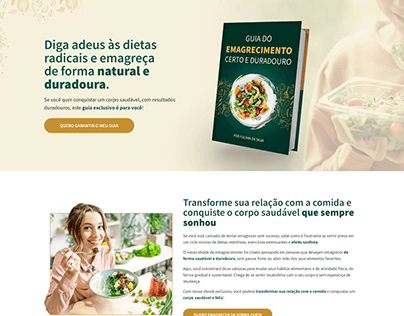 Página de Vendas - Ebook Nutrição