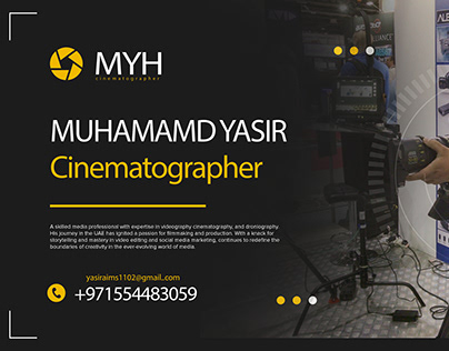 Cinematographer Muhamamd Yasir Showreel