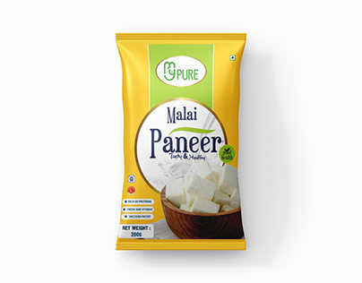 My Pure Paneer Pouch Design