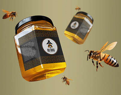 BEE HOUSE LOGO - "for Honey Store"