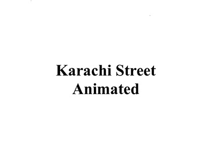 Karachi streets animation