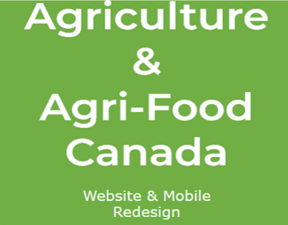 Agriculture & Agri-Food Canada