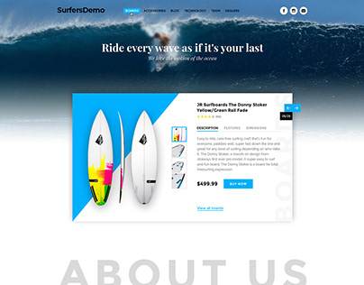 SurfaceDemo PSD Template