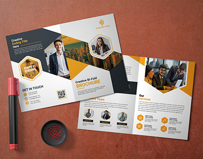 Bi-fold corporate brochure design