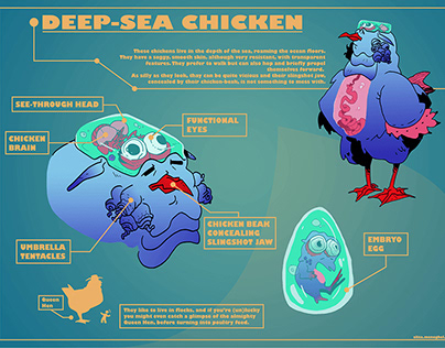 Project thumbnail - DEEP-SEA CHICKEN (POSTER)