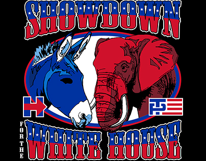 Poster designs for "Showdown to the White House".