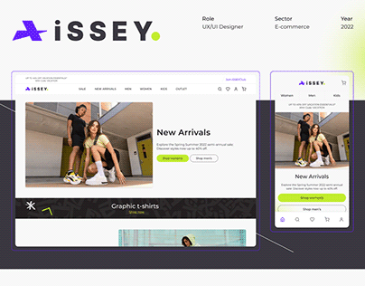 E-commerce Case Study | iSSEY | Website, Mobile App