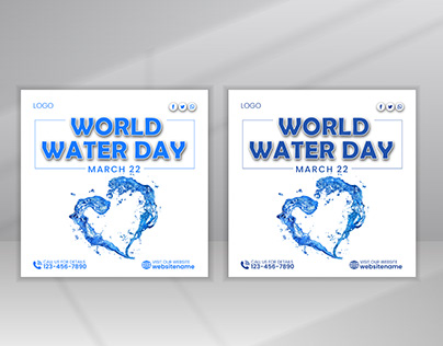 World Water Day Social Media Post Design