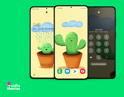 Growing Cactus for Samsung Galaxy Theme Store