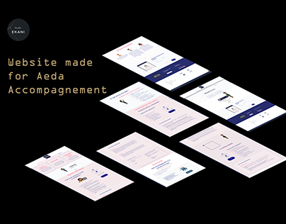 Website made for Aeda Accompagnement with wordpress