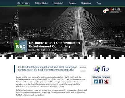 ICEC 2013 - Website