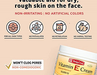 De La Cruz Vitamin E Cream Moisturizer for All Skin