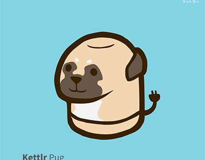 Kettlr Pug dog