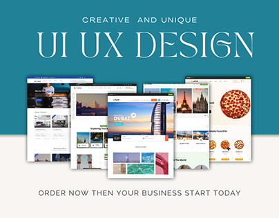 Travel Agency Website Design focusing on UI/UX design