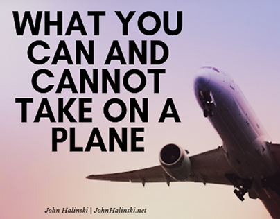 What You Can and Cannot Take on a Plane
