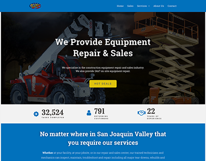 Equipment repair services