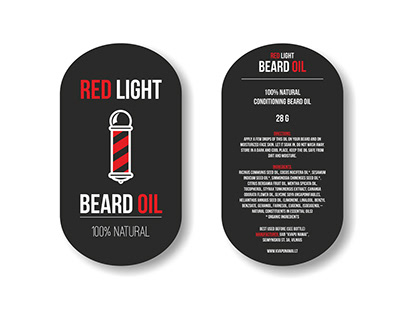 Beard oil package design